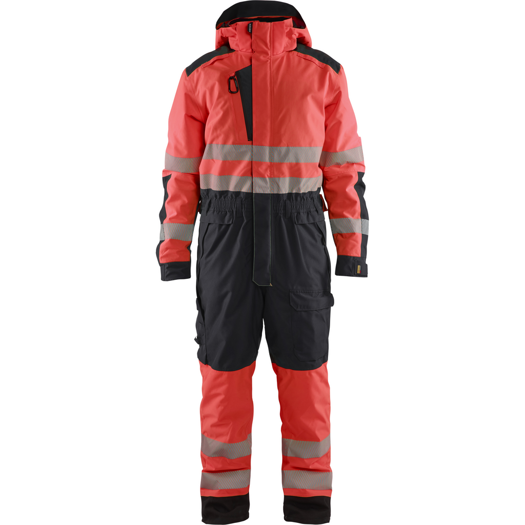 Blaklader High Vis Winter Coverall, Red/Black