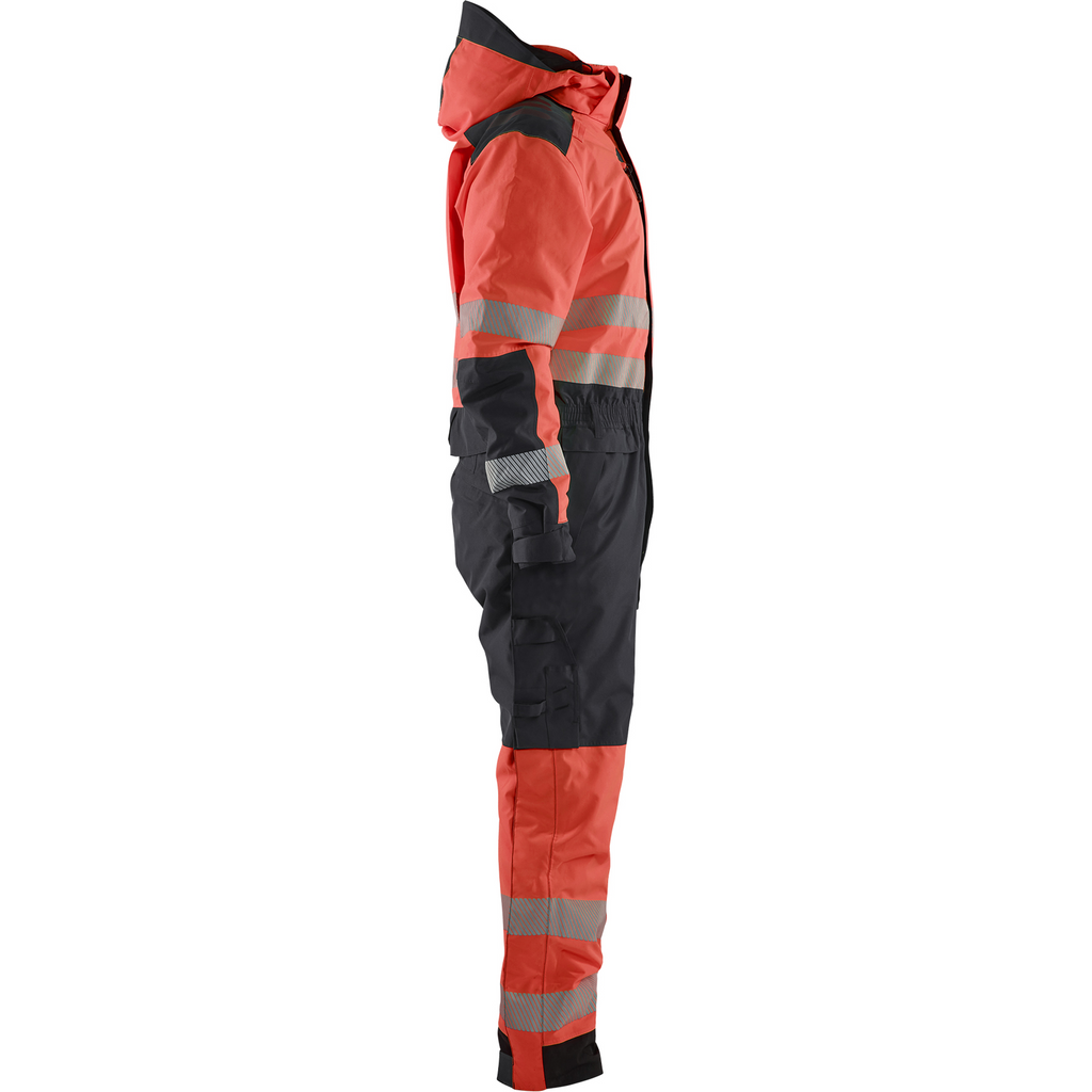 Blaklader High Vis Winter Coverall, Red/Black (2)