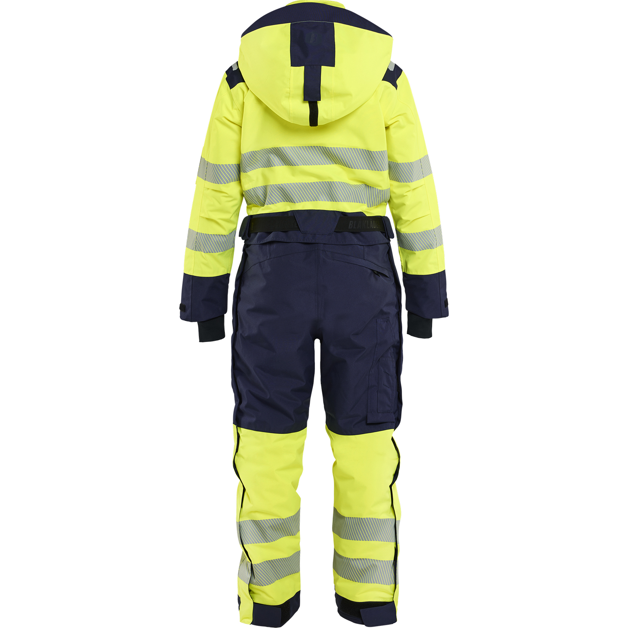 Blaklader Ladies High Vis Winter Coverall, High Vis Yellow/Navy (4)