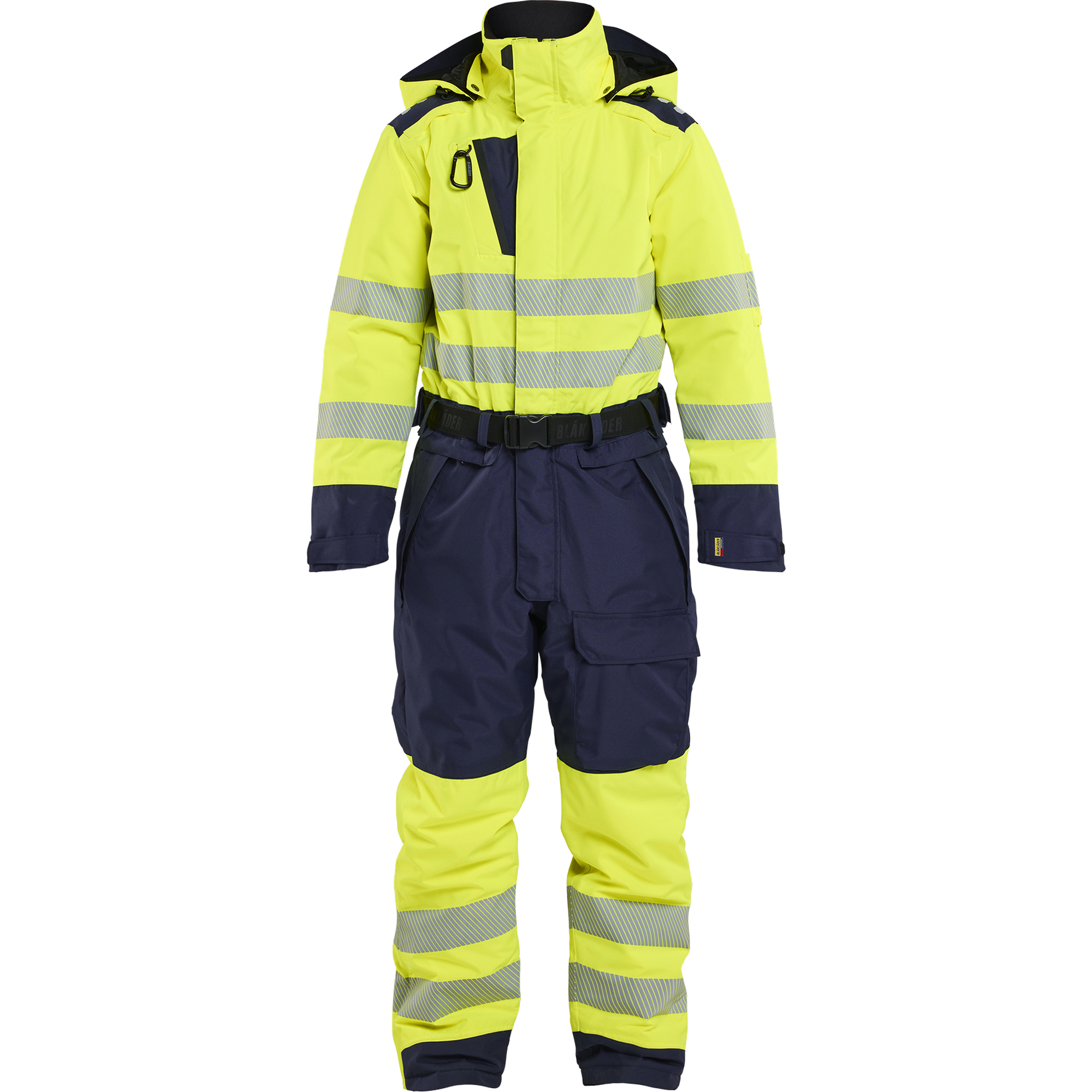 Blaklader Ladies High Vis Winter Coverall, High Vis Yellow/Navy