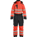 Blaklader Ladies High Vis Winter Coverall, High Vis Red/Black
