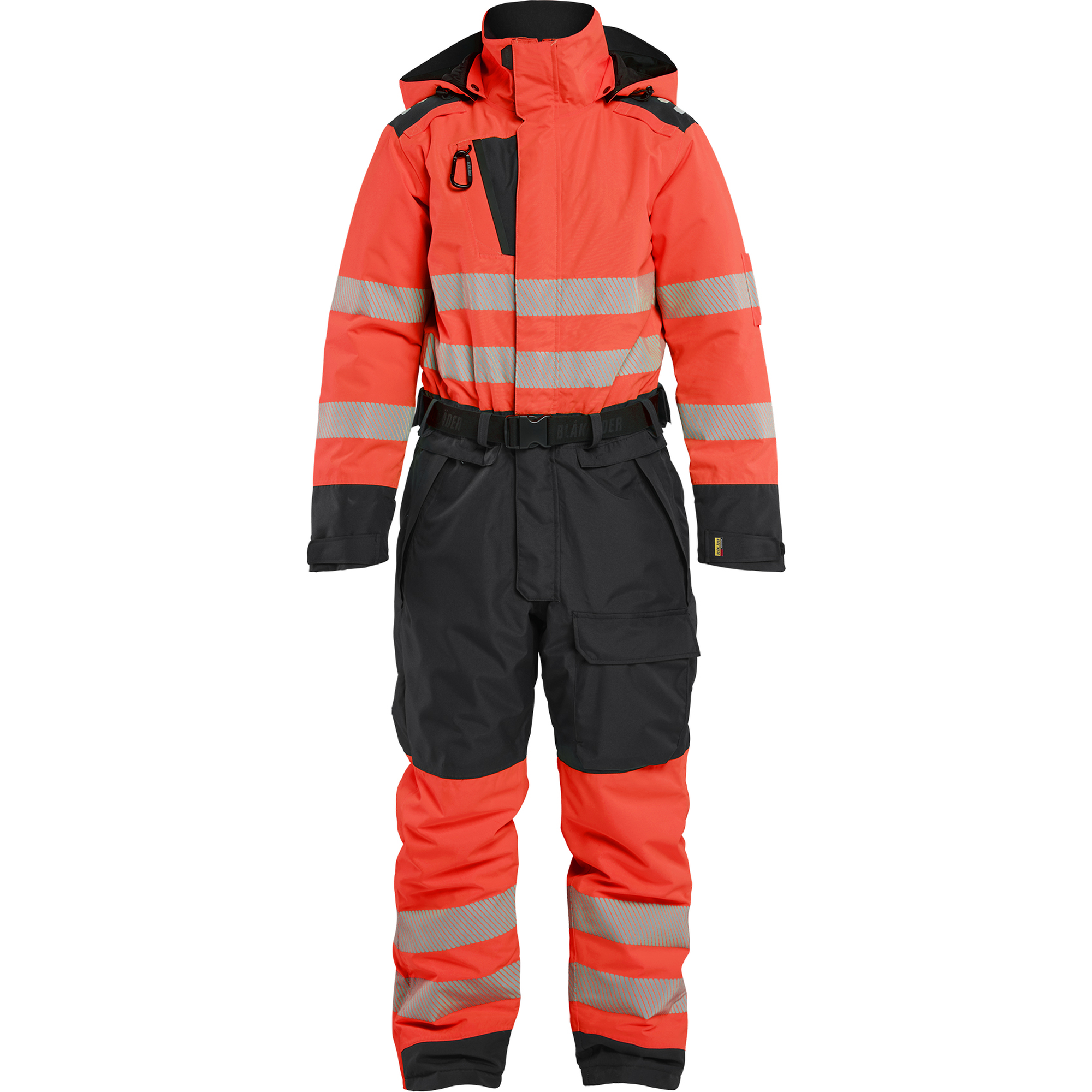 Blaklader Ladies High Vis Winter Coverall, High Vis Red/Black