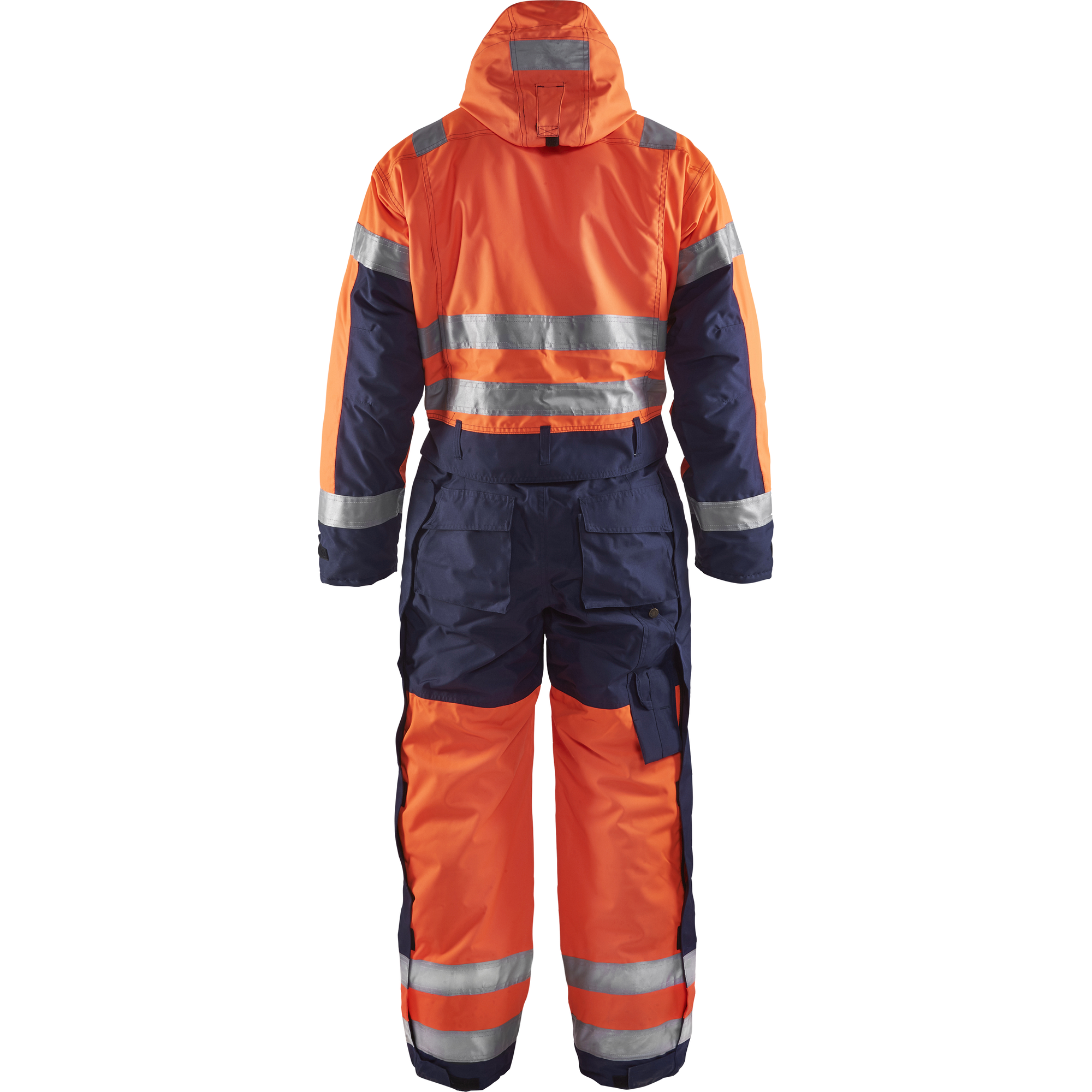 Blaklader High Vis Winter Coverall, Orange/Navy (4)