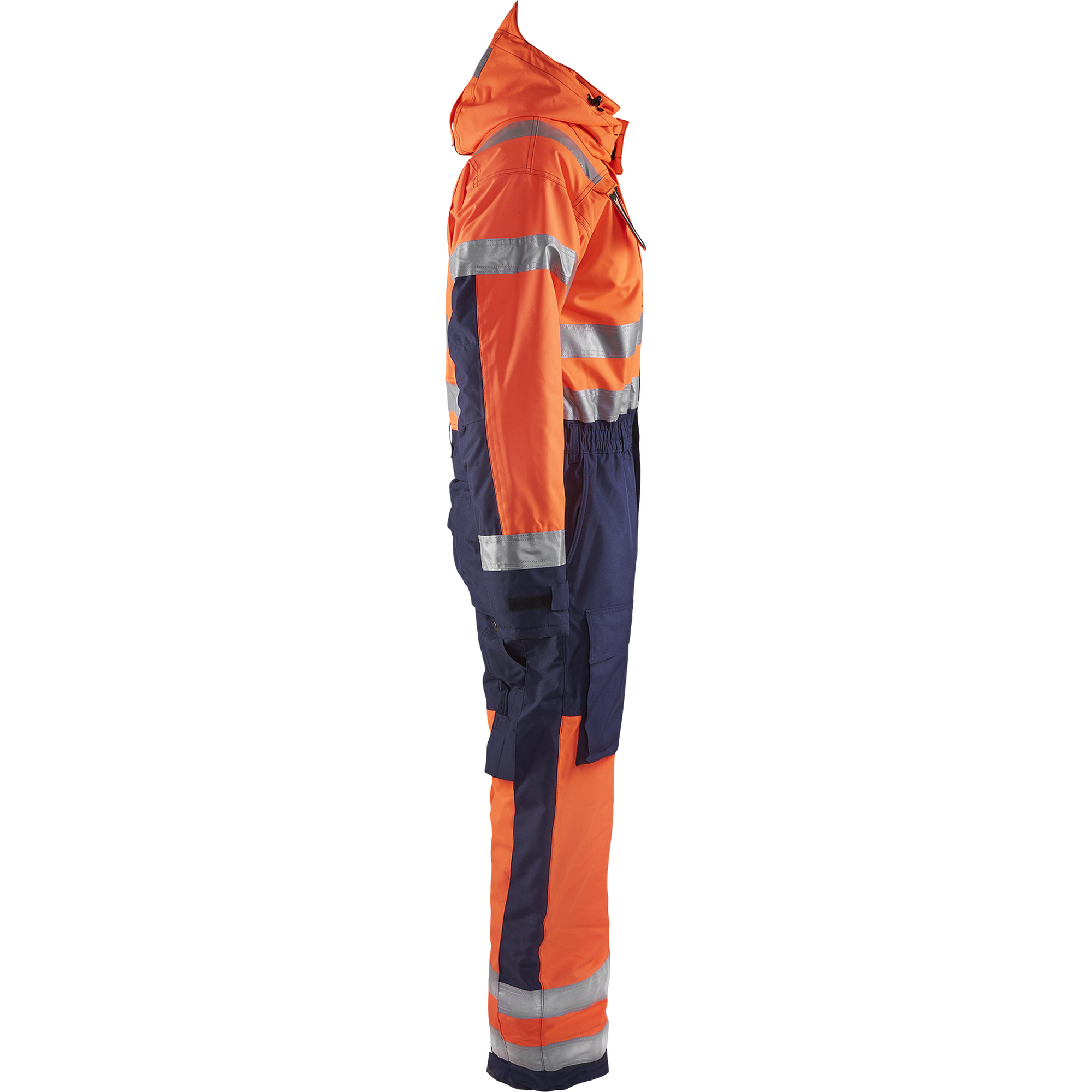 Blaklader High Vis Winter Coverall, Orange/Navy (2)