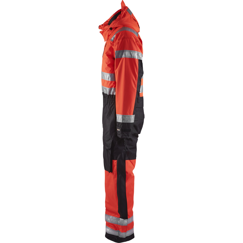 Blaklader High Vis Winter Coverall, Red/Black (2)