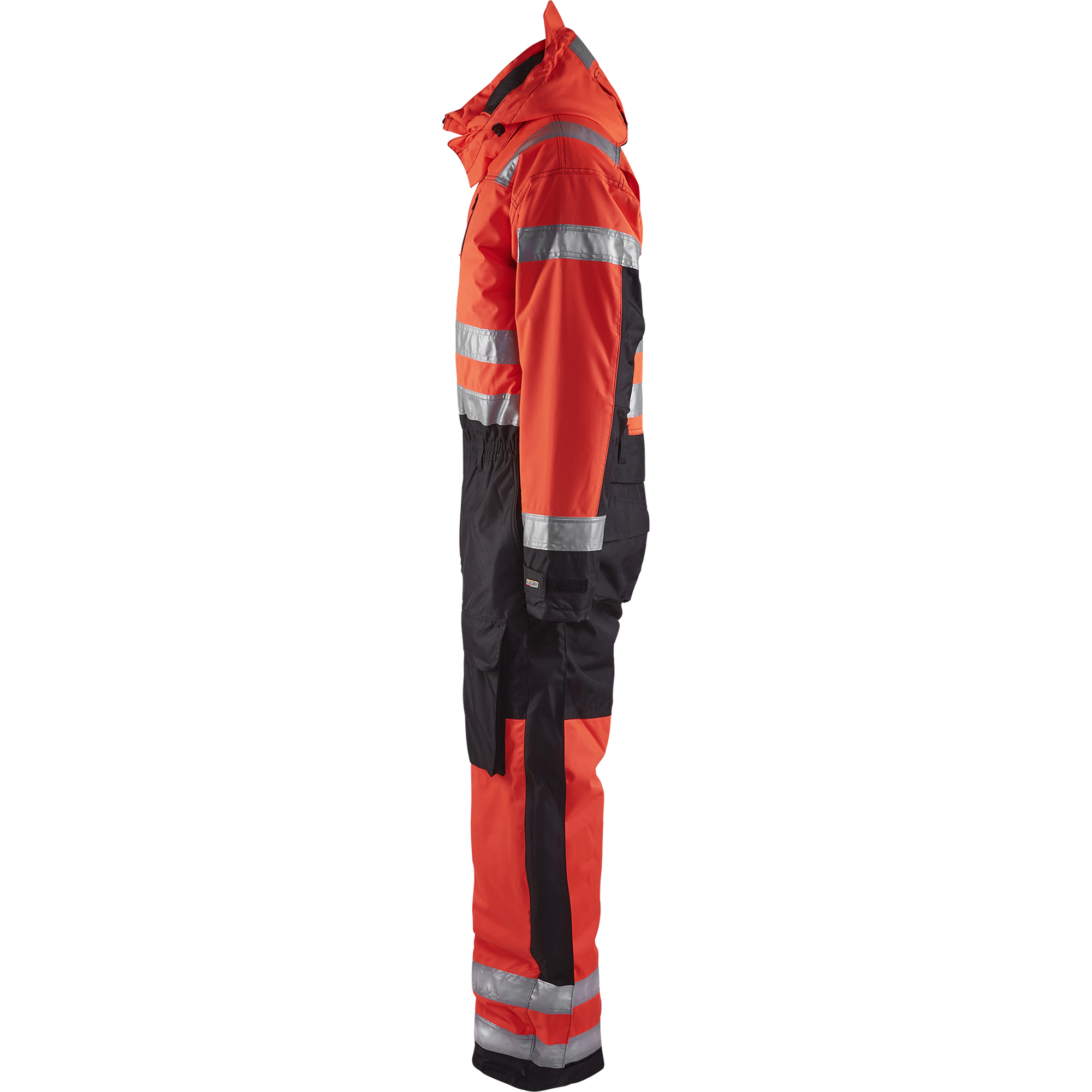 Blaklader High Vis Winter Coverall, Red/Black (2)