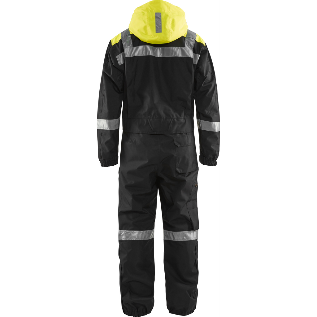 Blaklader Unlined Winter Coverall, Black/Yellow (4)