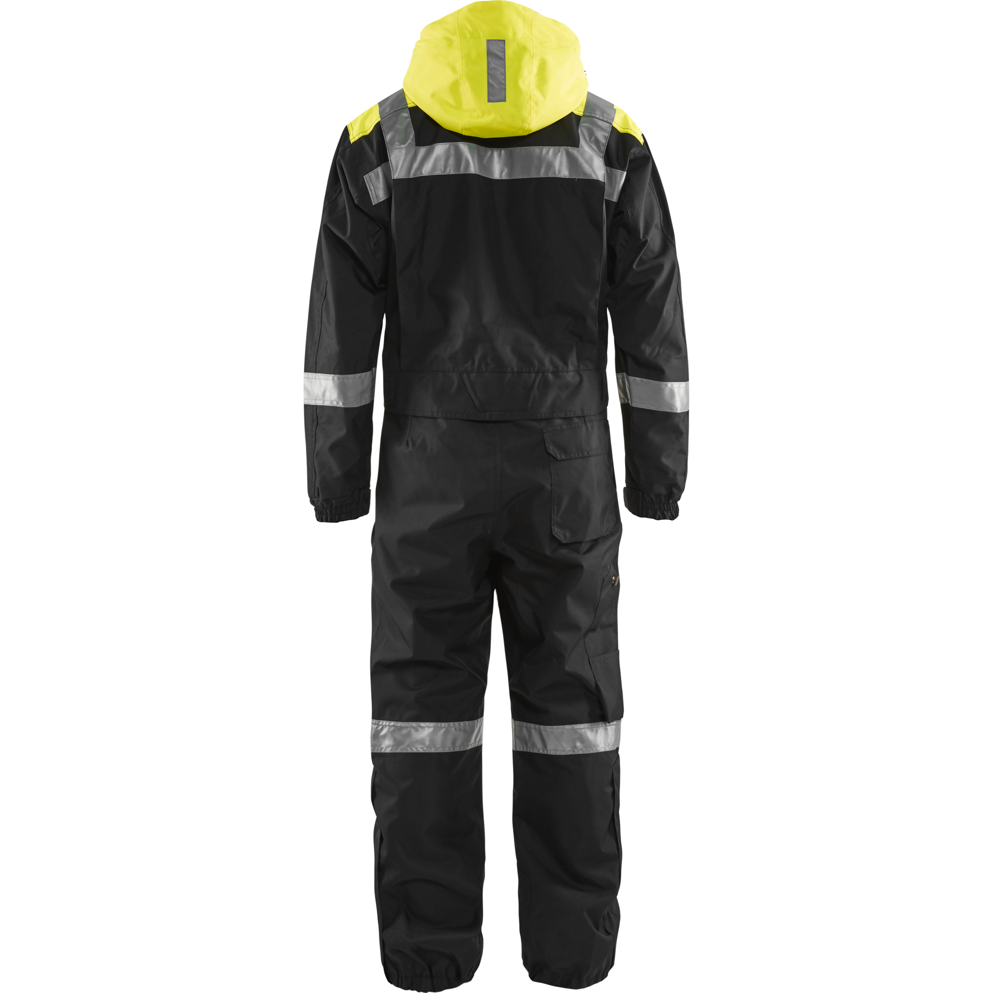 Blaklader Unlined Winter Coverall, Black/Yellow (4)