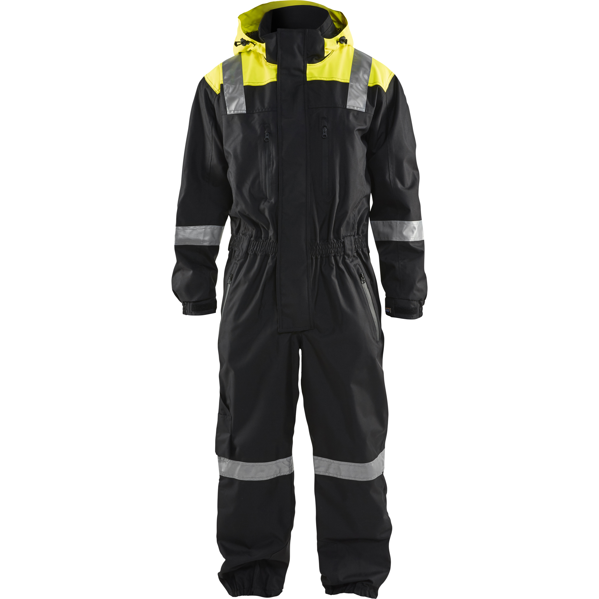 Blaklader Unlined Winter Coverall, Black/Yellow