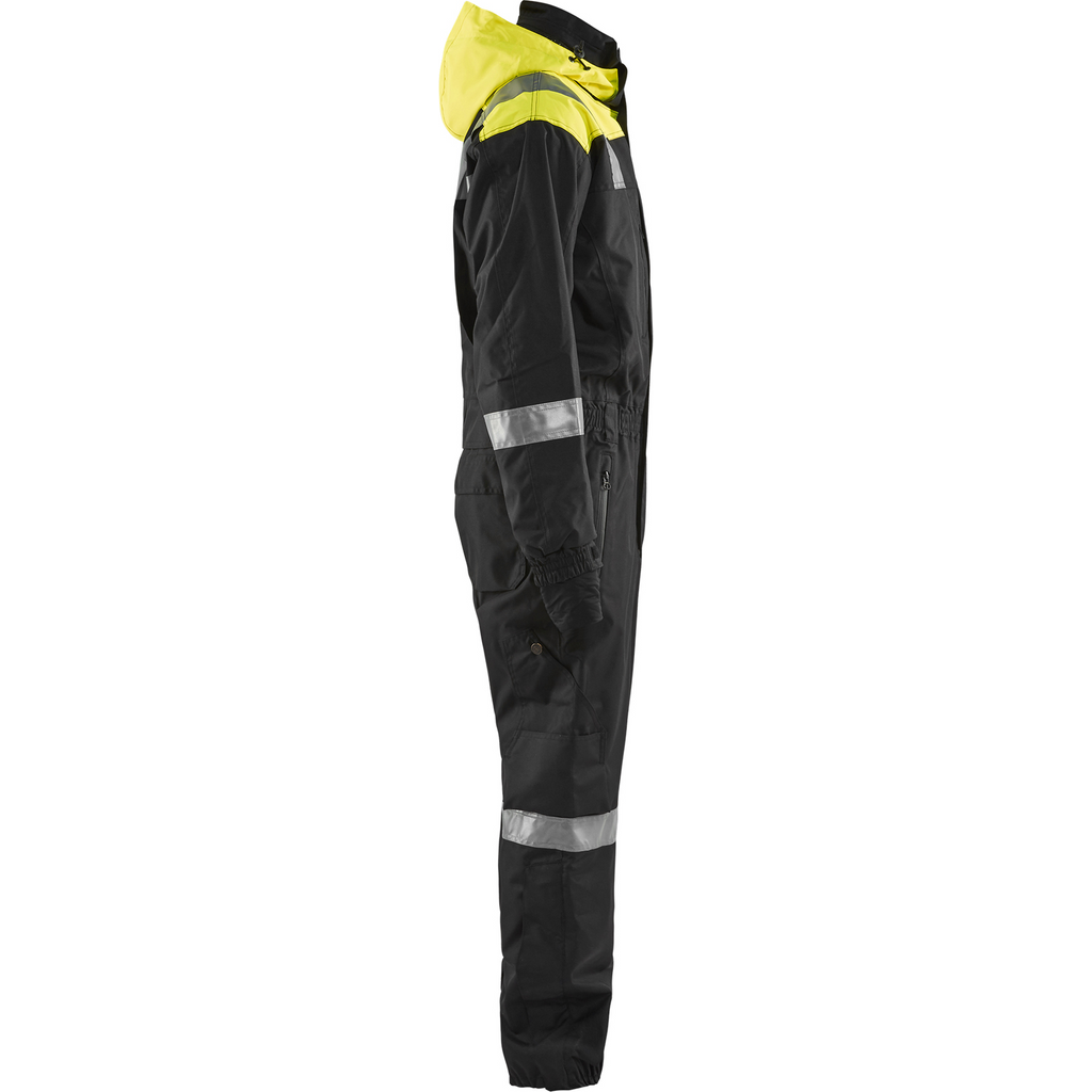 Blaklader Unlined Winter Coverall, Black/Yellow (2)