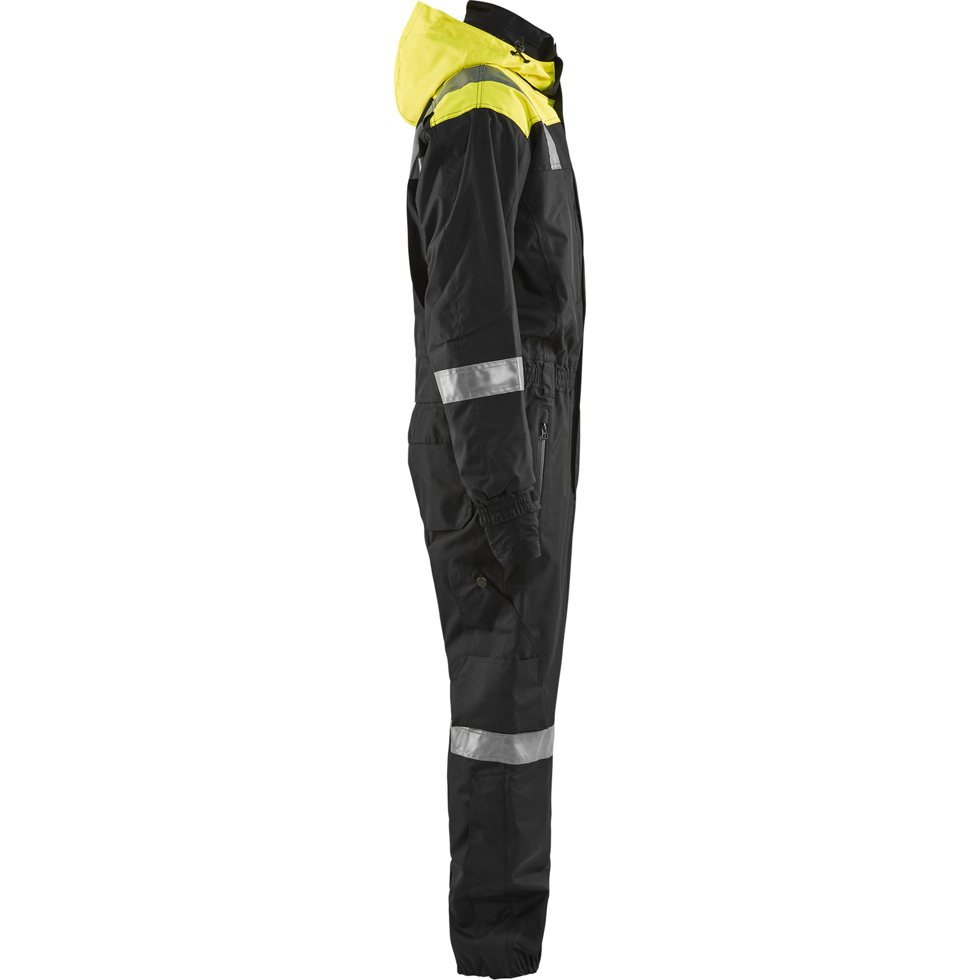 Blaklader Unlined Winter Coverall, Black/Yellow (2)