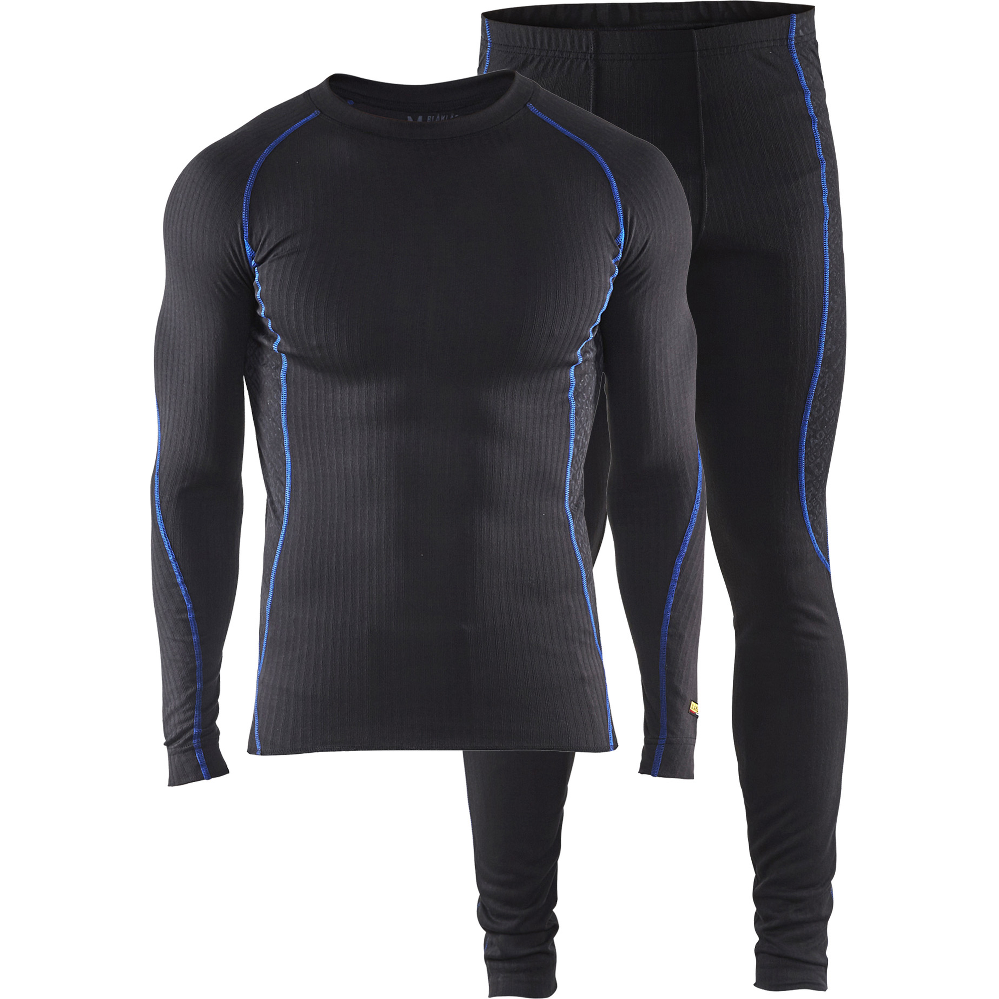 Blaklader LIGHT Underwear Set, Black/Cornflower Blue