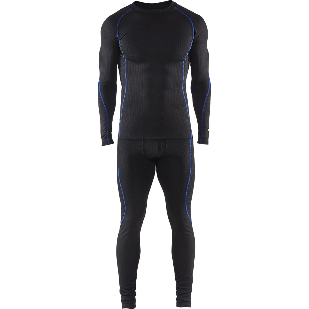 Blaklader LIGHT Underwear Set, Black/Cornflower Blue (7)