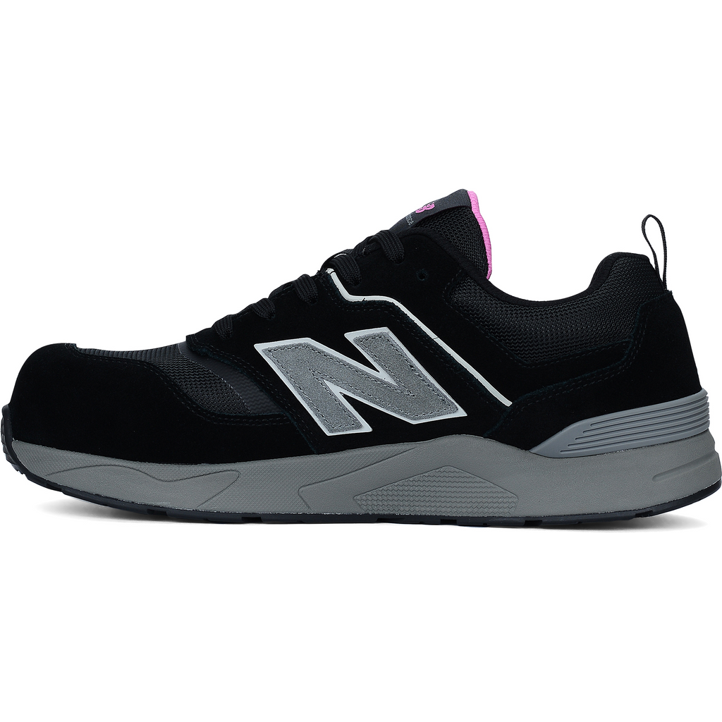 New Balance Elite Lite Womens Safety Shoe S1 PL HRO FO SC SR Black/rose (3)