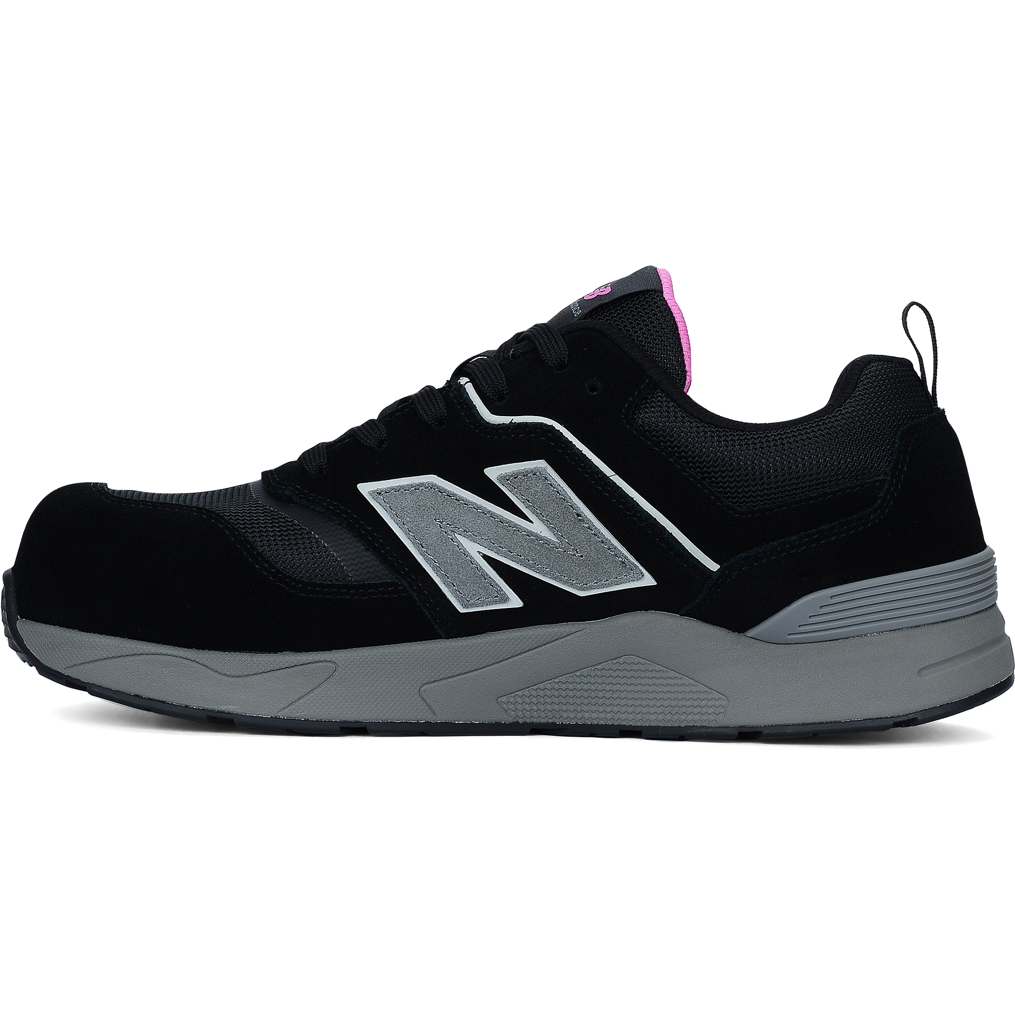 New Balance Elite Lite Womens Safety Shoe S1 PL HRO FO SC SR Black/rose (3)