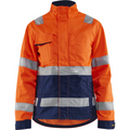 Blaklader High Vis Ladies Jacket, Orange/Navy Blue