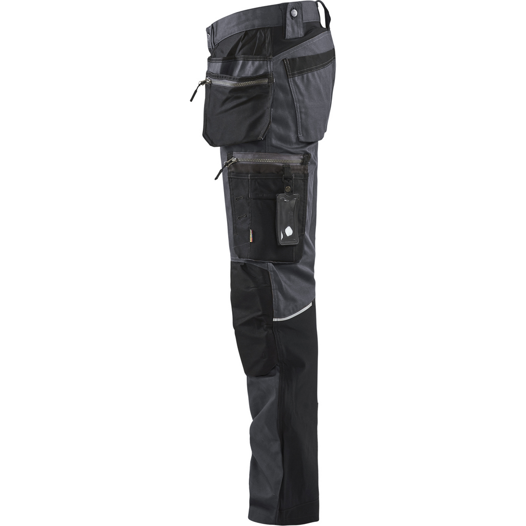 Blaklader Stretch Craftsman Work Trousers, Dark Grey/Black (3)