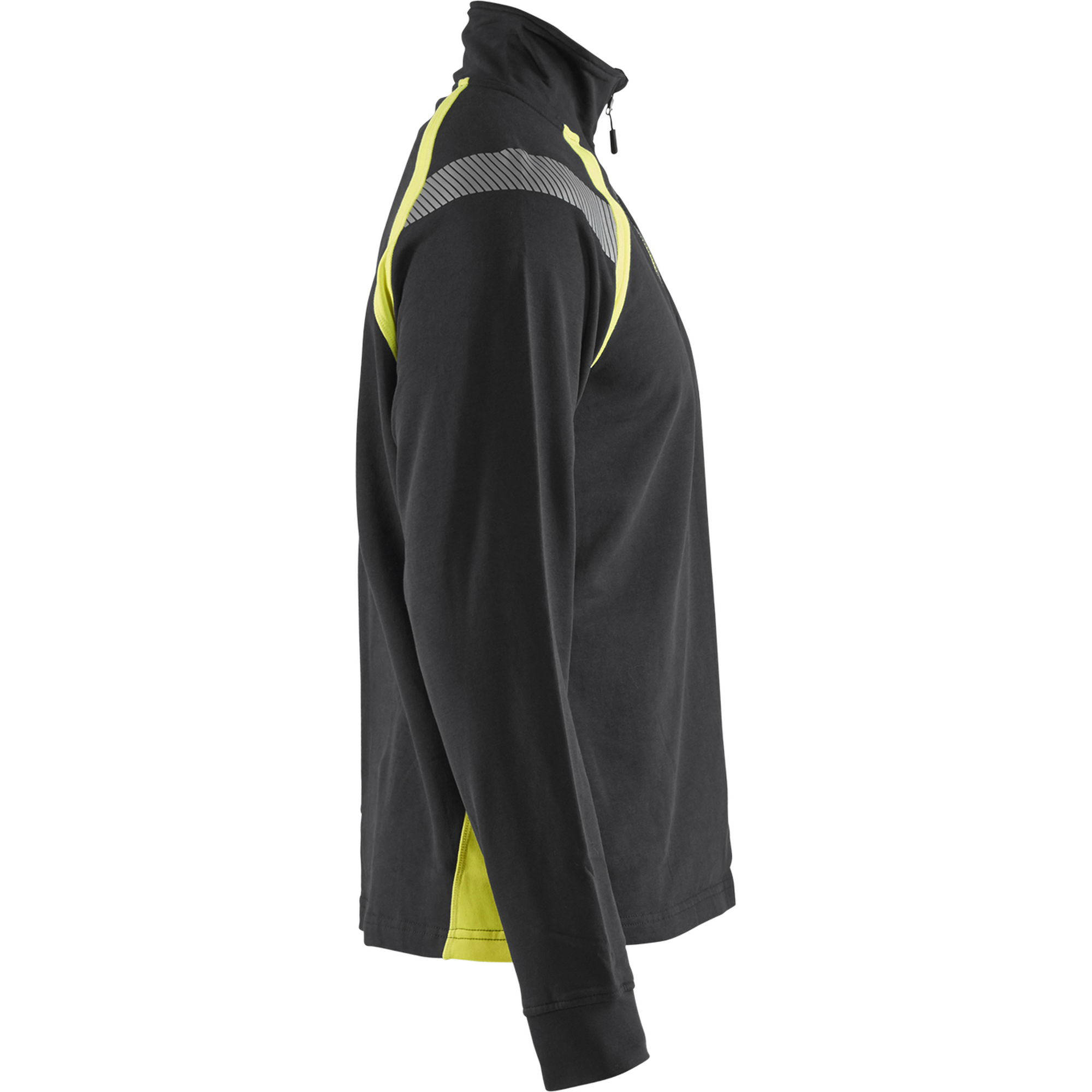 Blaklader Half-Zip Sweatshirt, Black/Yellow (2)