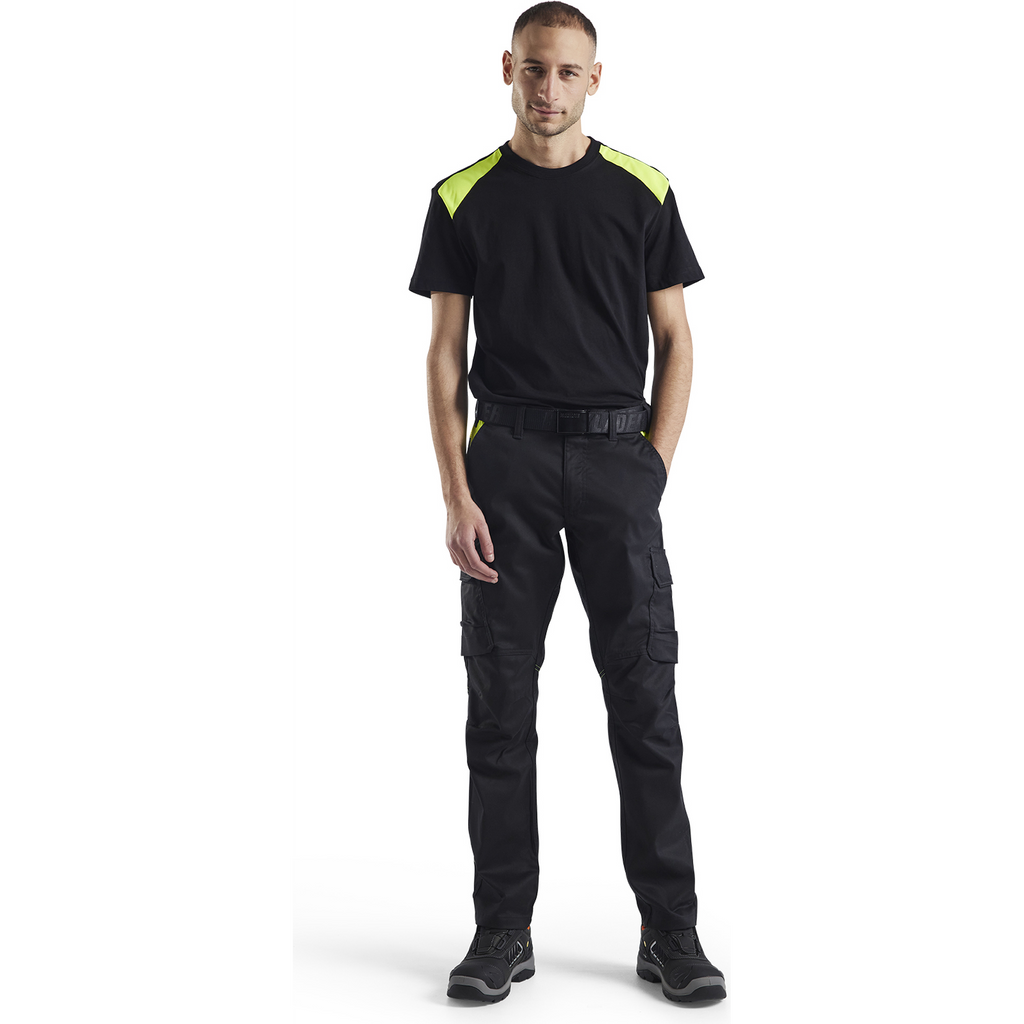 Blaklader T-Shirt, Black/Yellow (5)