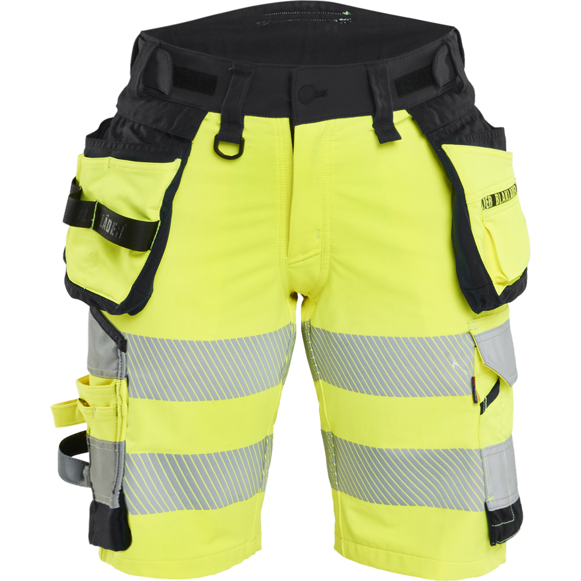 Blaklader High Vis Ladies 4-Way Stretch Shorts, Yellow/Black