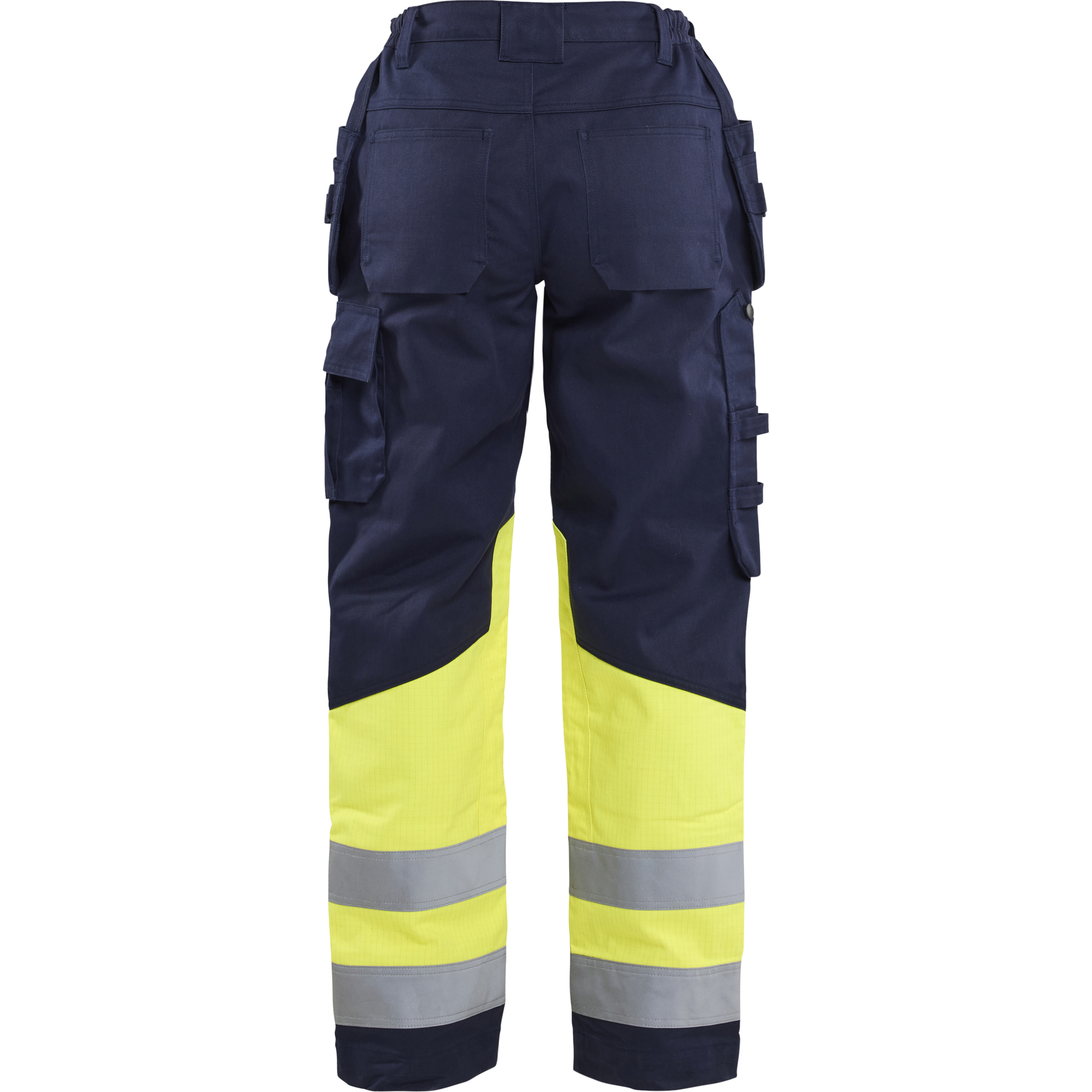 Blaklader Multi-Norm Ladies Work Trousers, Navy/Yellow (4)