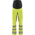 Blaklader High Vis 4-Way Stretch Maternity Trousers, Yellow/Black