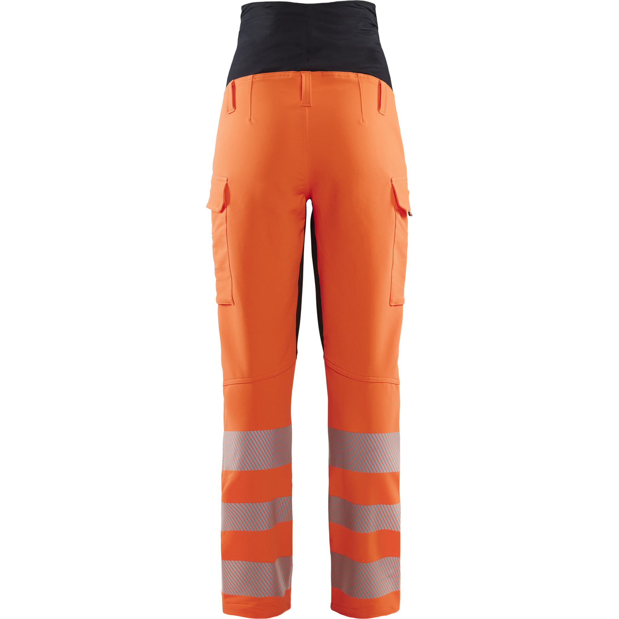 Blaklader High Vis 4-Way Stretch Maternity Trousers, Orange/Black (4)