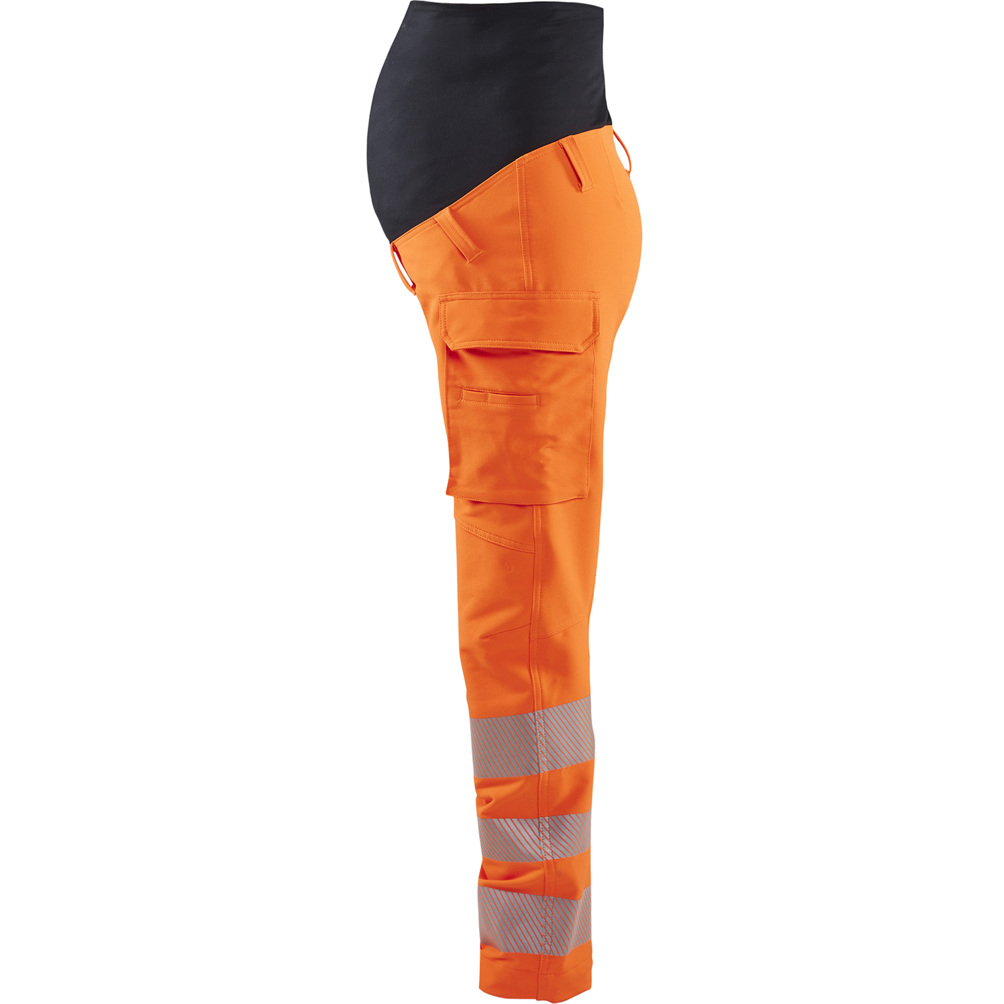 Blaklader High Vis 4-Way Stretch Maternity Trousers, Orange/Black (3)