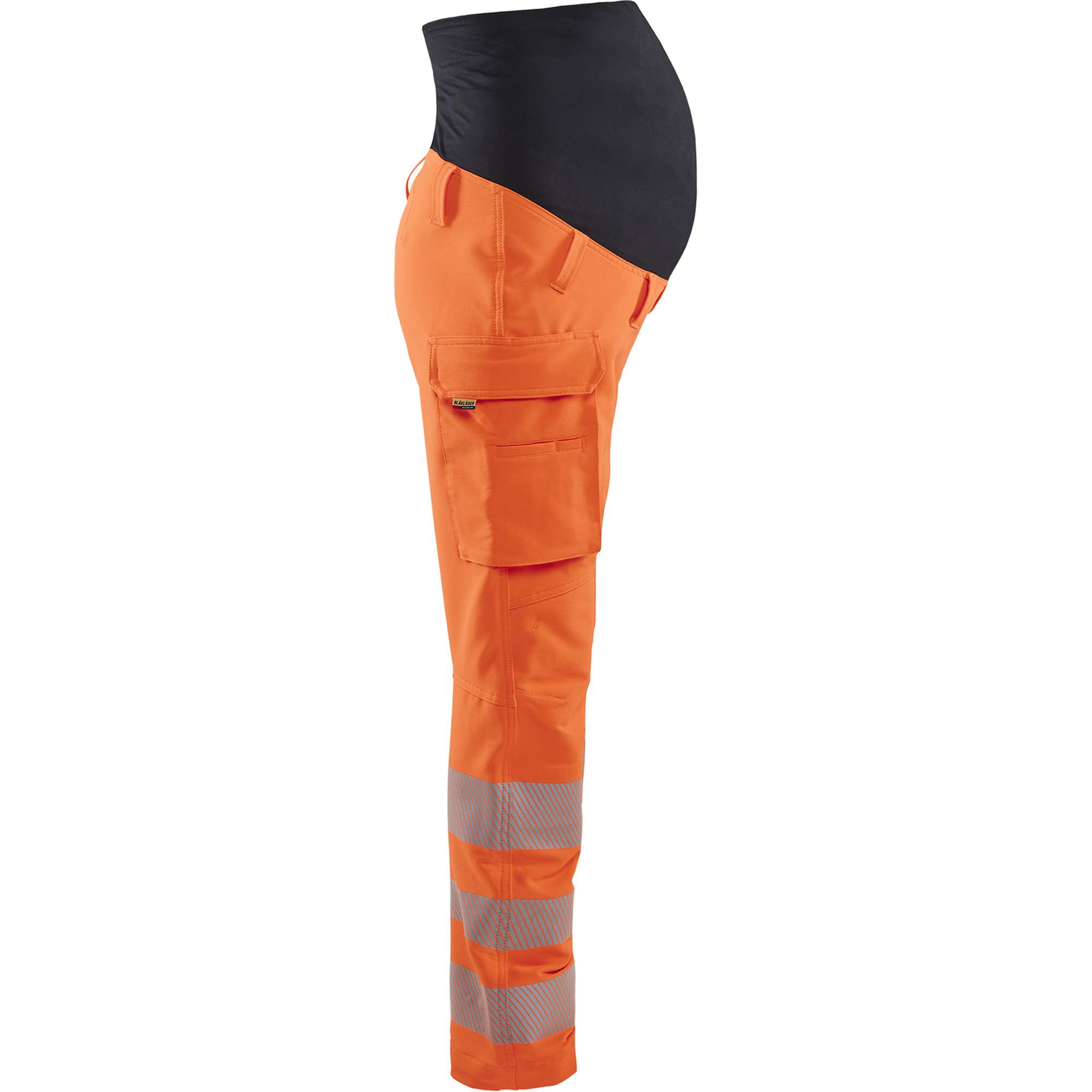 Blaklader High Vis 4-Way Stretch Maternity Trousers, Orange/Black (2)