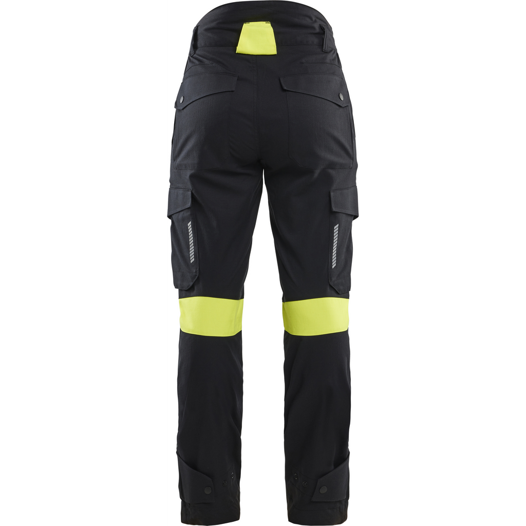Blaklader Ladies Trousers, Black/Yellow (4)