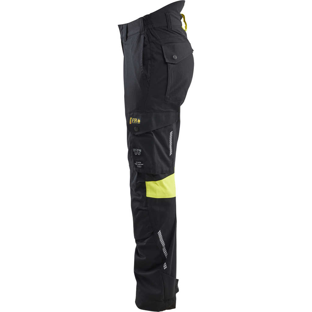 Blaklader Ladies Trousers, Black/Yellow (3)