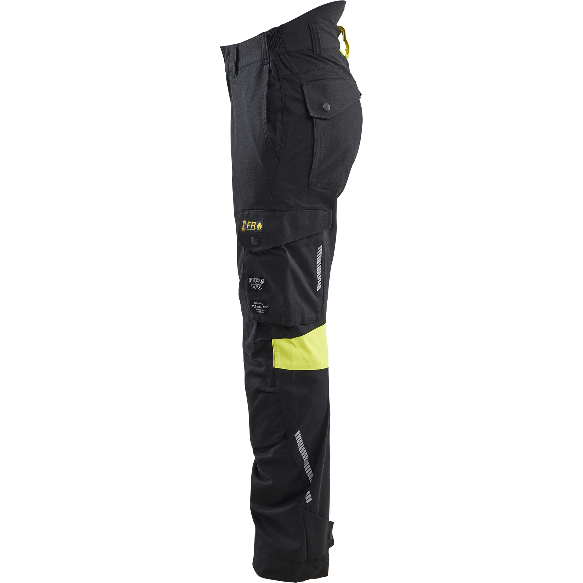 Blaklader Ladies Trousers, Black/Yellow (3)