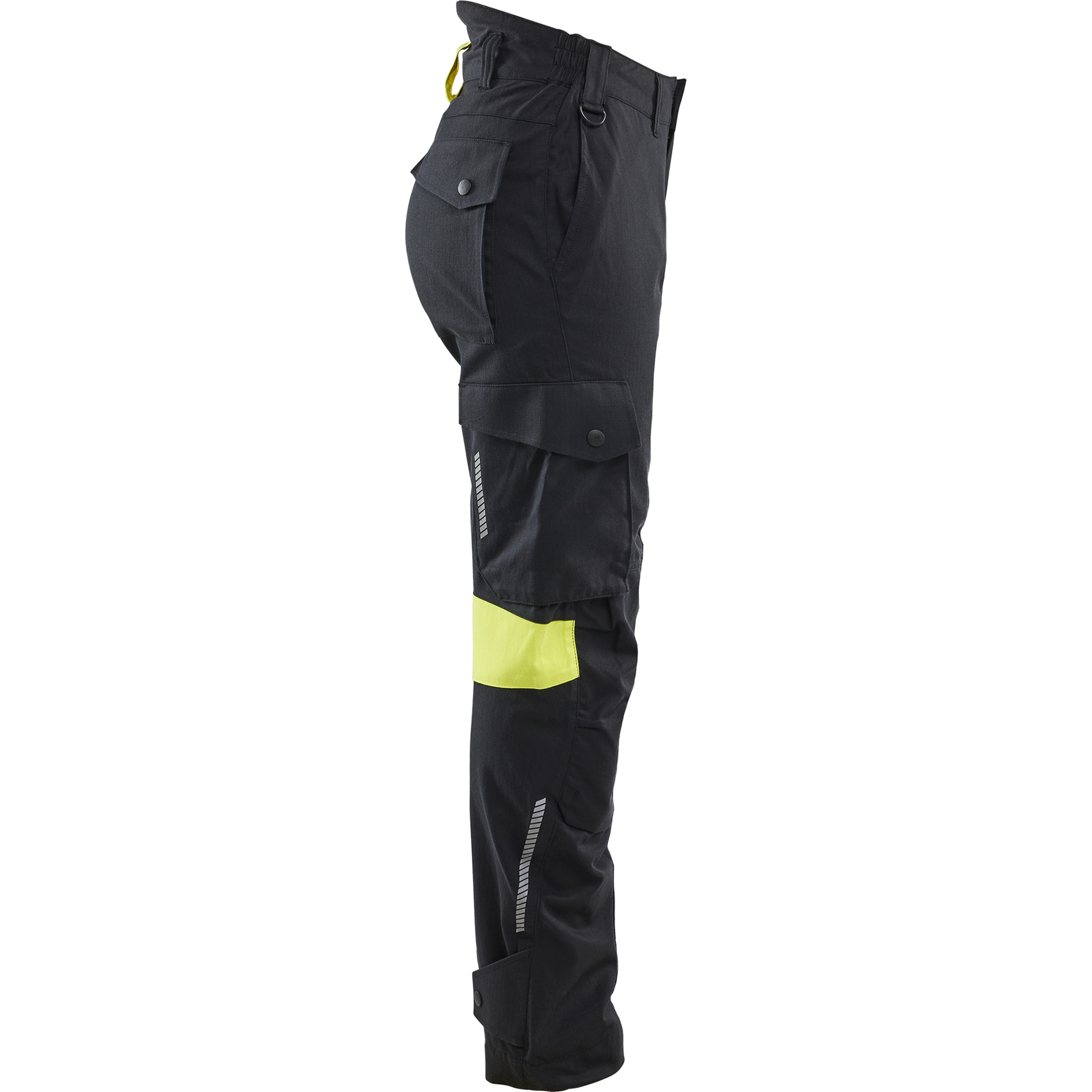 Blaklader Ladies Trousers, Black/Yellow (2)