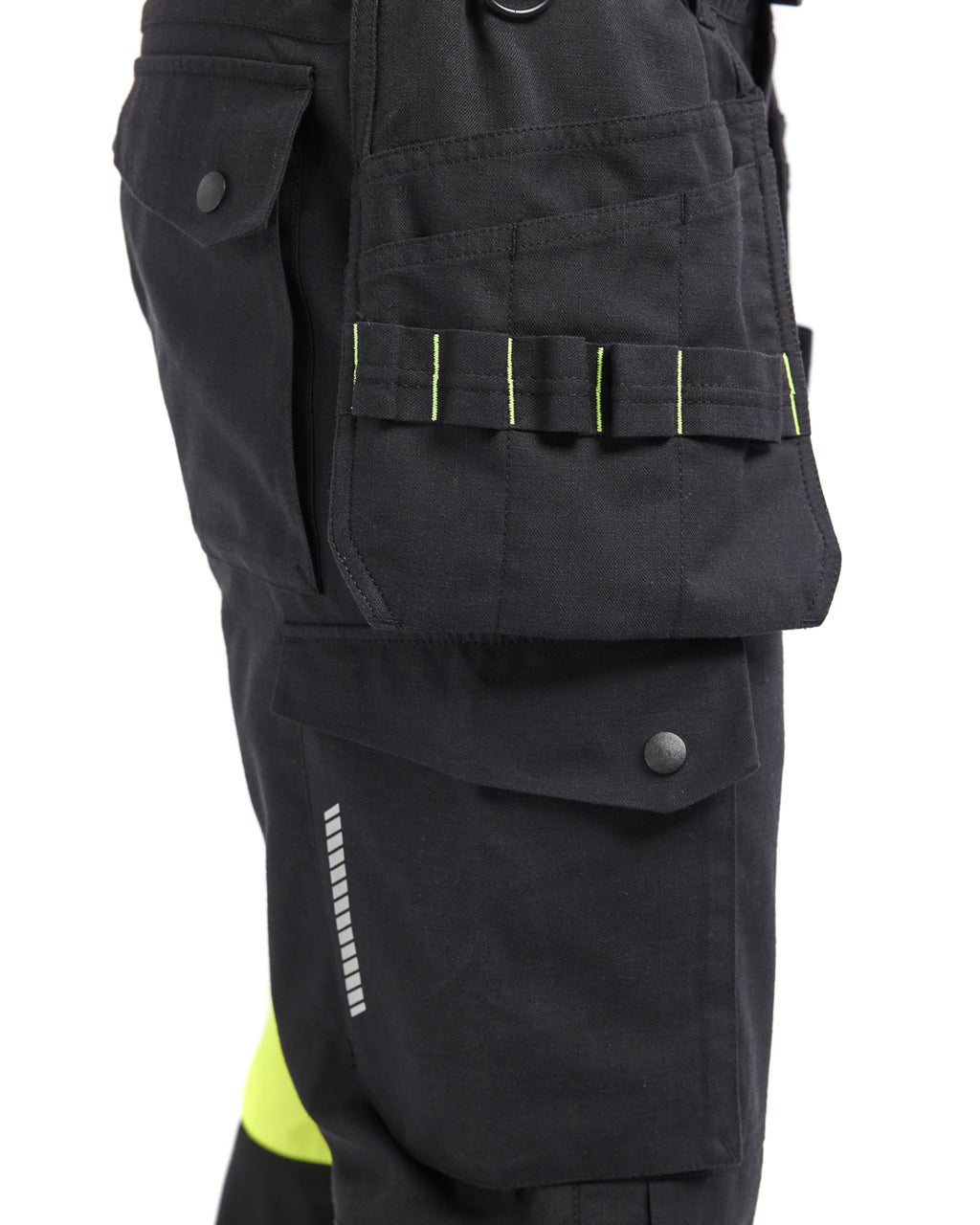 Blaklader Ladies Craftsman Work Trousers, Black/Yellow (7)