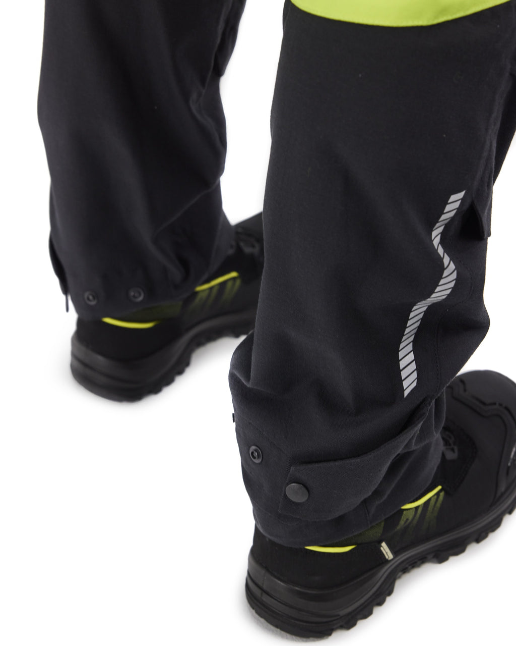 Blaklader Ladies Craftsman Work Trousers, Black/Yellow (8)