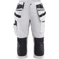 Blaklader Women's Painter Pirate Trousers with Stretch, White/Black