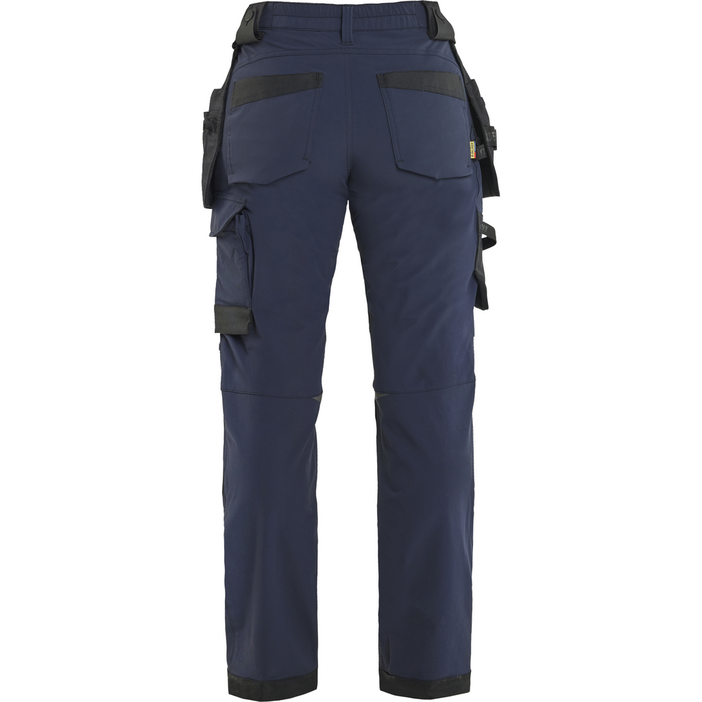Blaklader Ladies 4-Way Stretch Craftsman Trousers, Dark Navy/Black (4)