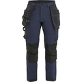 Blaklader Ladies 4-Way Stretch Craftsman Trousers, Dark Navy/Black