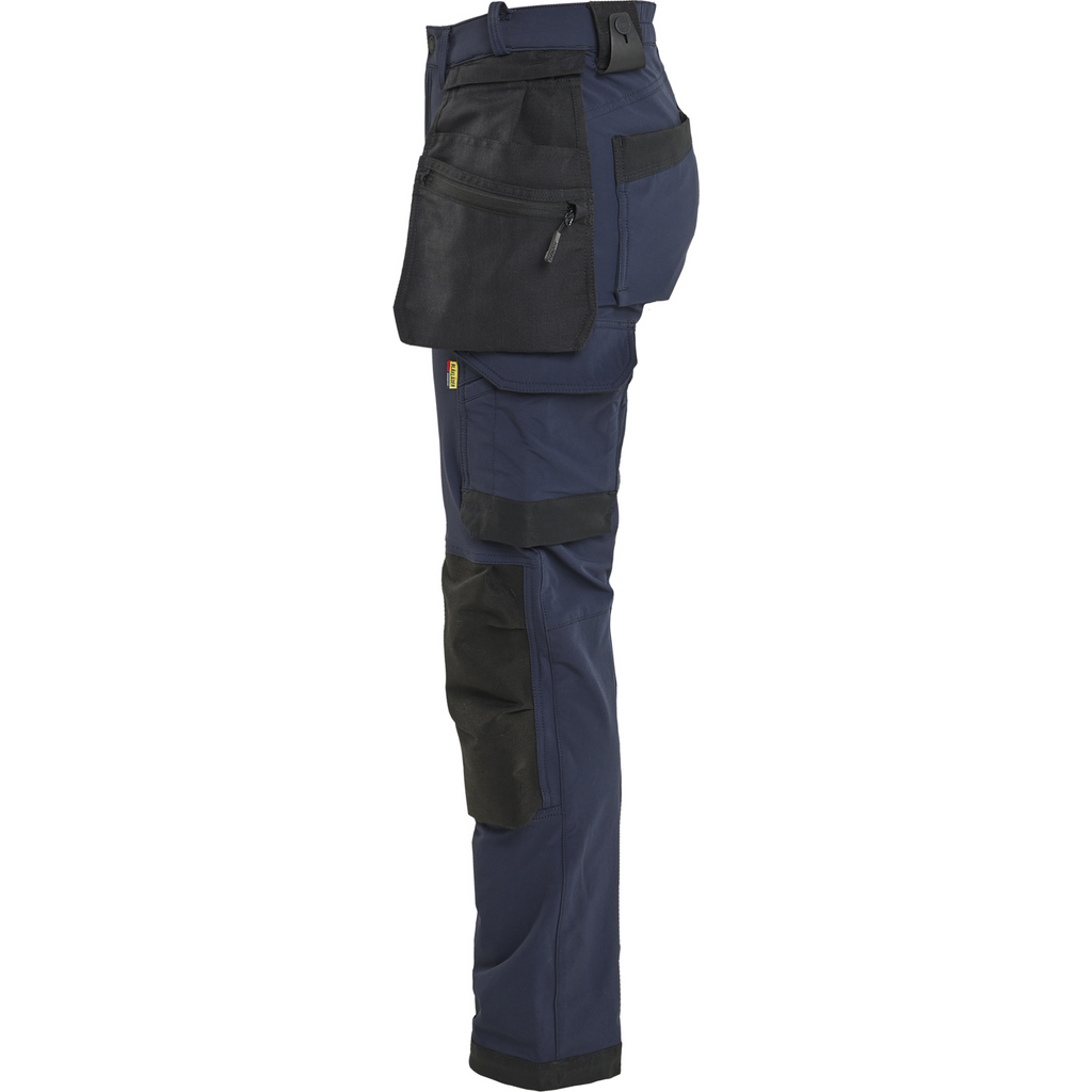 Blaklader Ladies 4-Way Stretch Craftsman Trousers, Dark Navy/Black (3)