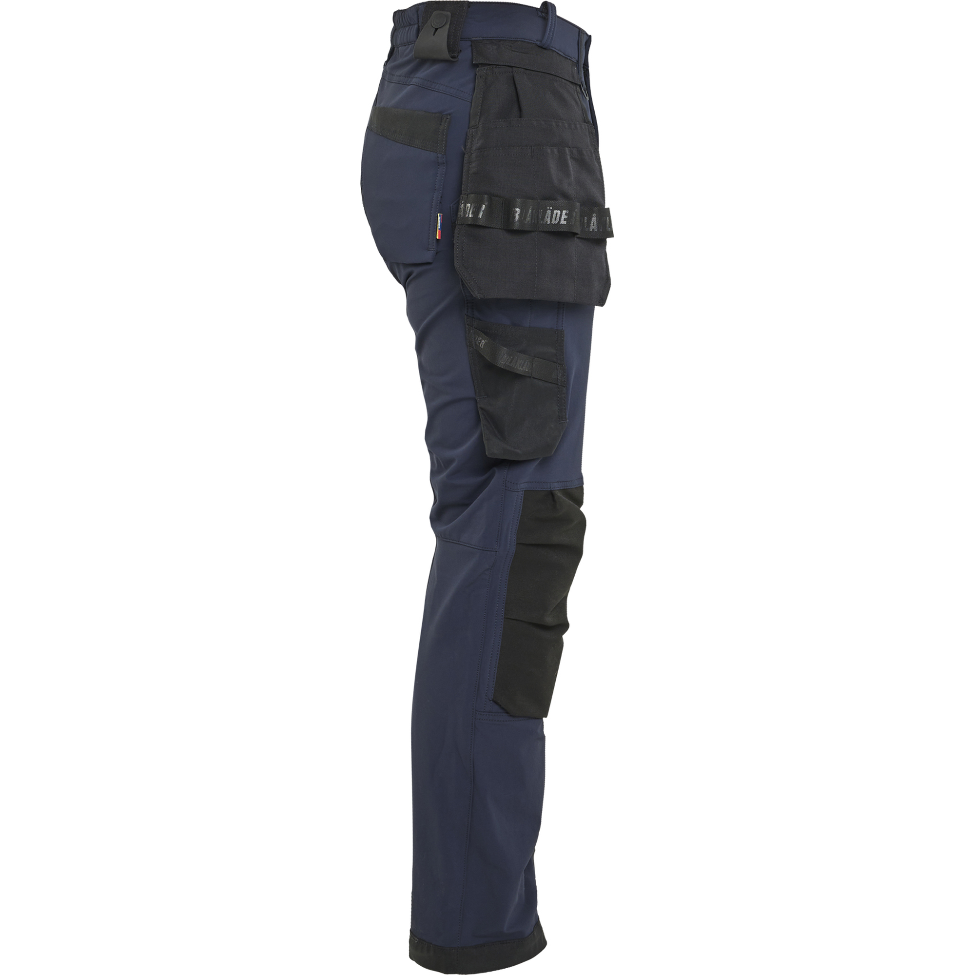 Blaklader Ladies 4-Way Stretch Craftsman Trousers, Dark Navy/Black (2)