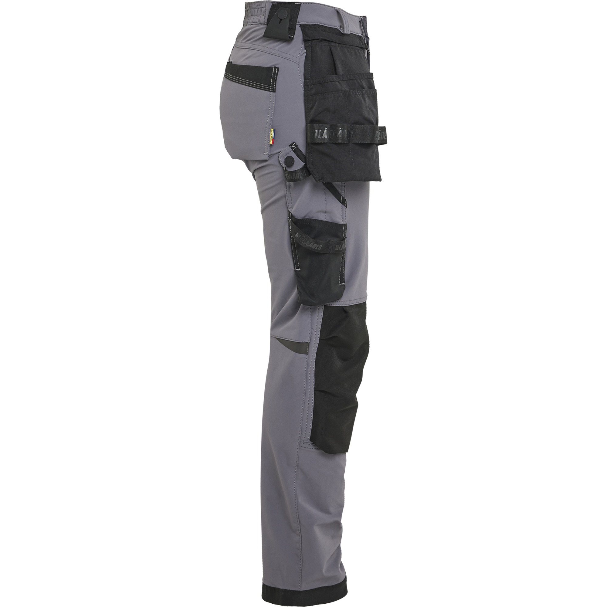 Blaklader Ladies 4-Way Stretch Craftsman Trousers, Medium Grey/Black (2)