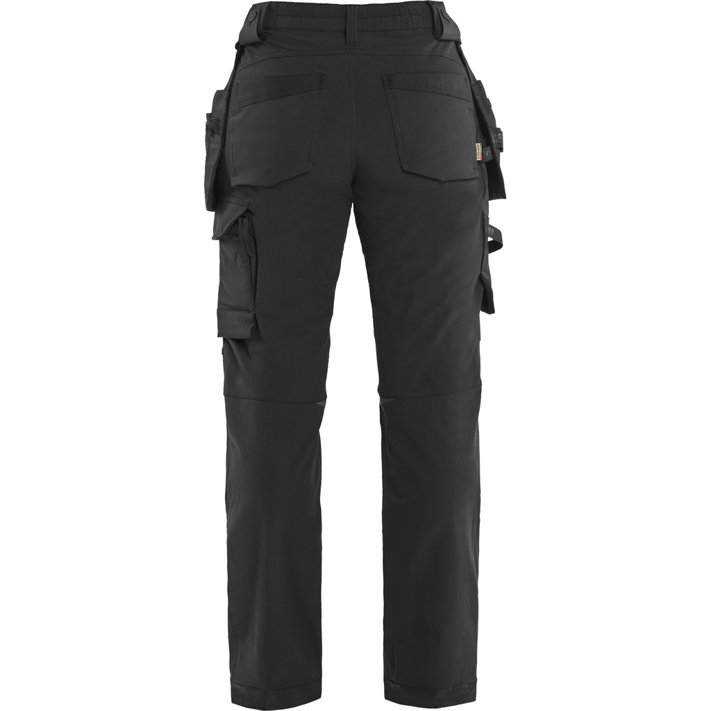 Blaklader Women's 4-Way Stretch Craftsman Trousers, Black (4)