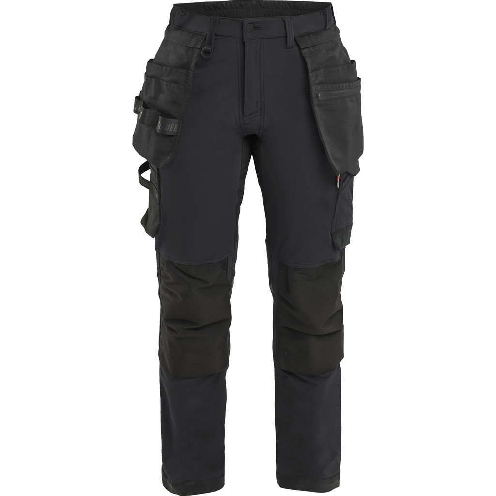 Blaklader Women's 4-Way Stretch Craftsman Trousers, Black