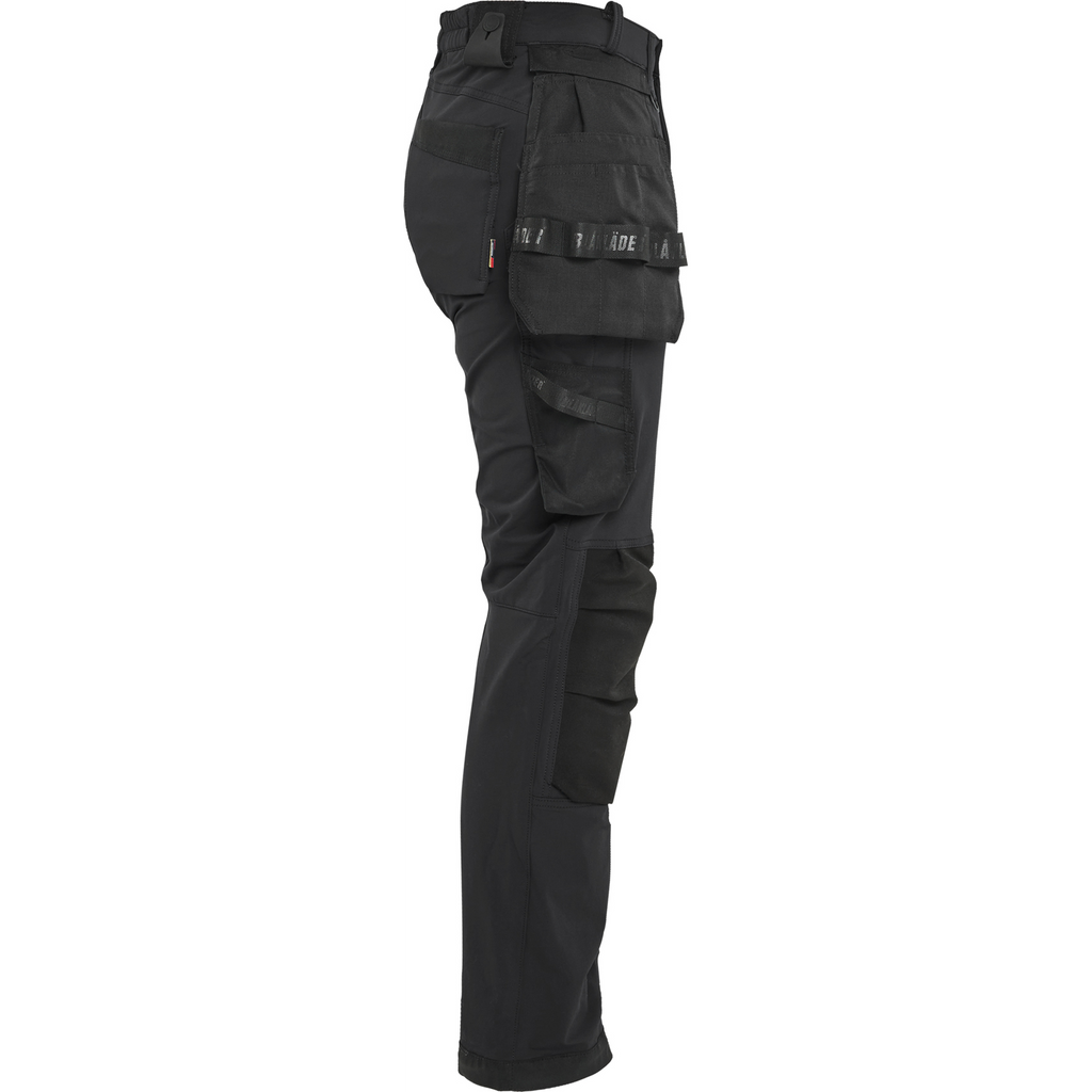 Blaklader Women's 4-Way Stretch Craftsman Trousers, Black (2)