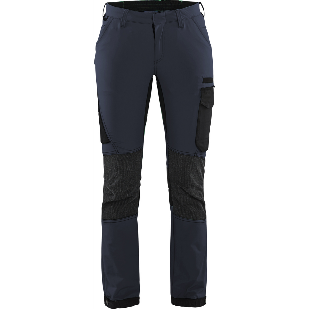 Blaklader Ladies 4-Way Stretch Work Trousers, Dark Navy/Black