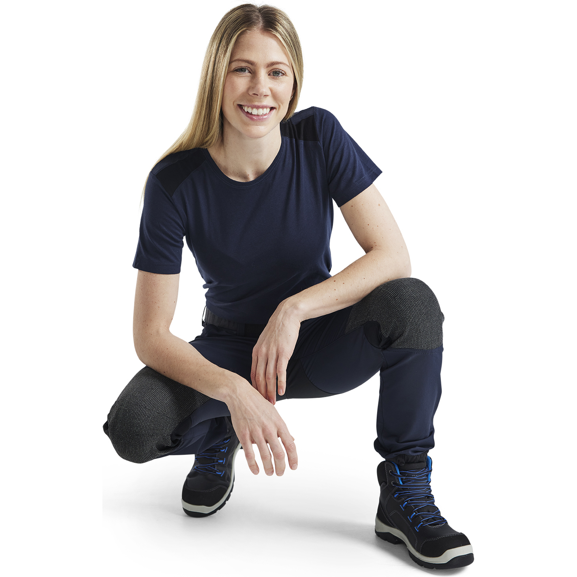 Blaklader Ladies 4-Way Stretch Work Trousers, Dark Navy/Black (6)