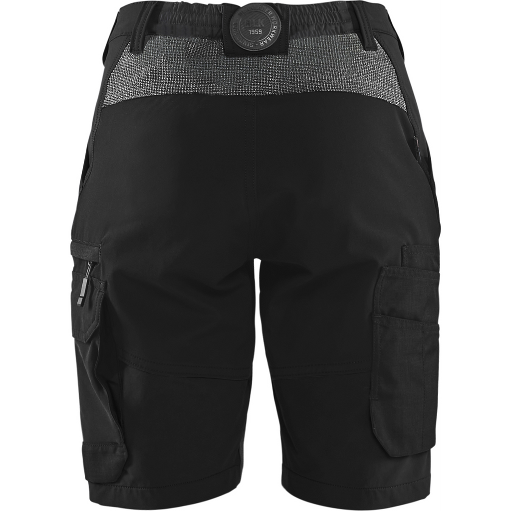 Blaklader Women's 4-Way Stretch Shorts, Black/Dark Grey (4)