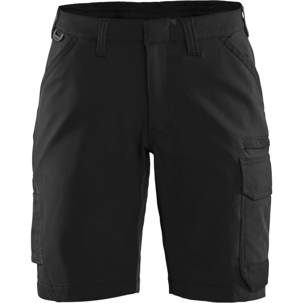 Blaklader Women's 4-Way Stretch Shorts, Black/Dark Grey