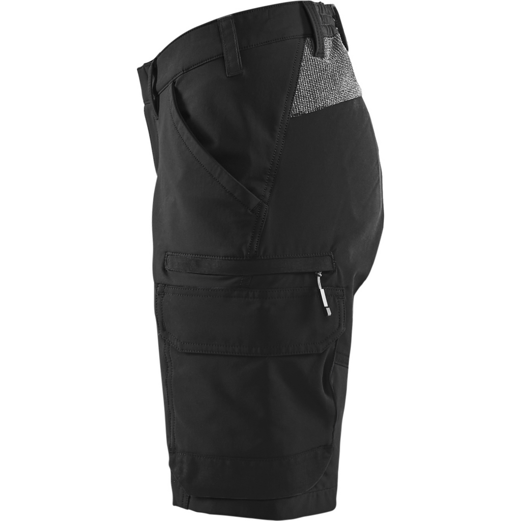 Blaklader Women's 4-Way Stretch Shorts, Black/Dark Grey (3)