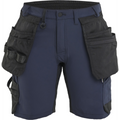 Blaklader Women's 4-Way Stretch Craftsman Shorts, Dark Navy/Black